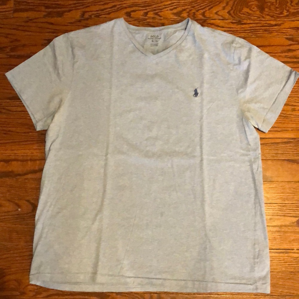 Light blue POLO Ralph Lauren v-neck t-shirt
